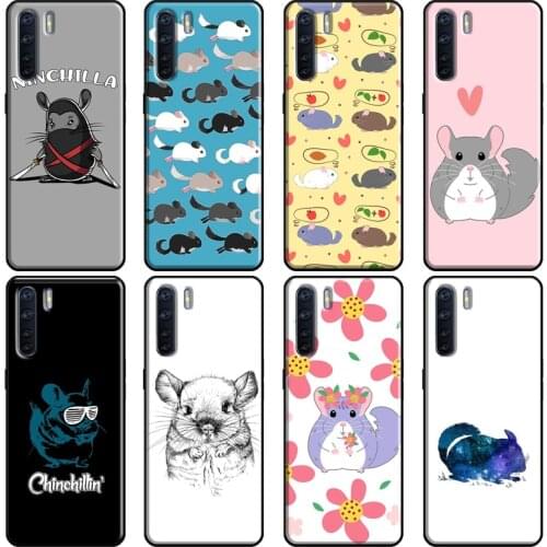 Cute Cartoon Chinchilla Soft For OPPO F5 F7 A52 A72 A1K A5S A15 A83 A91 A31 A53 A9 A5 2020 Reno 4 Pro 2Z Cover