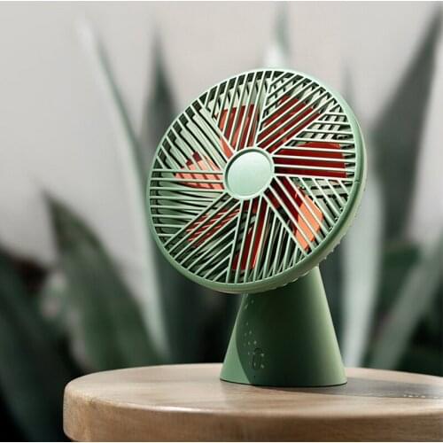 New FOREST Fan 4000mah Battery Summer Desktop Fan 3 Gears Speed Removable USB Fan