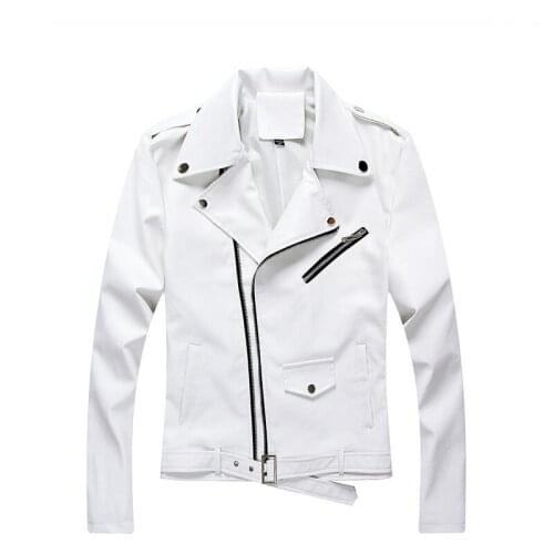 Motorcycle Leather Jacket Men Coats New 2021 Leather Coat Men Short Slim Spring And Autumn Jackets Male Leather Clothing Black