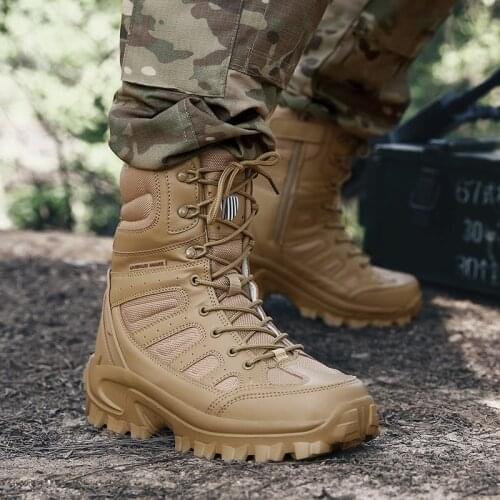 Big Size Mens Hiking Boots Waterproof Outdoor Sports Shoes Men Hiking Sneakers High Top Tactical Boots For Men botas senderismo