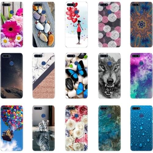 Soft Silicone Case For Huawei Y6 Prime 2018 5.7 inch Case Soft Silicon TPU Phone Back Case For Huawei Honor 7A Pro AUM-L29 Cover