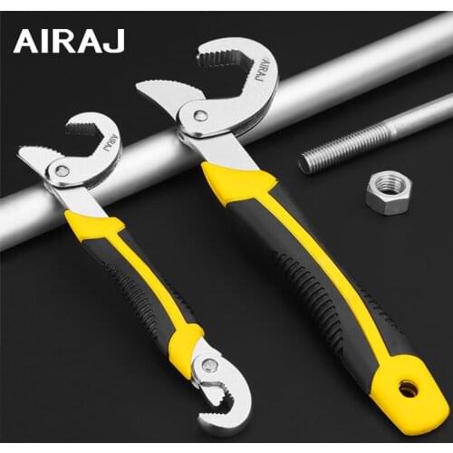 AIRAJ Universal Wrench Set Household Adjustable Ratchet Torque Open Wrench Home Improvement Pipe Garden Maintenance Manual Tools