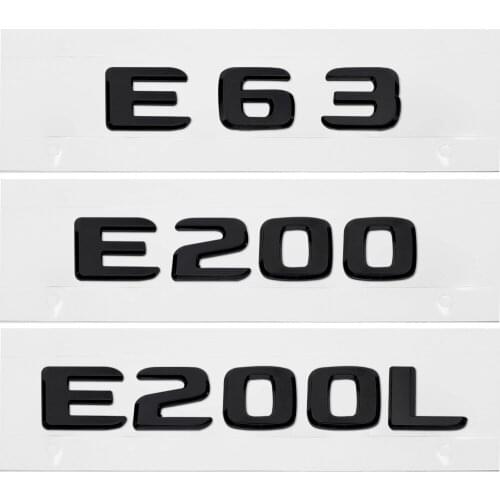 Rear Sticker Trunk Decoration Letter Car Styling For Mercedes Benz E Class E63 E200 E200L E230 E250 E260 E260L W124 W168 W203