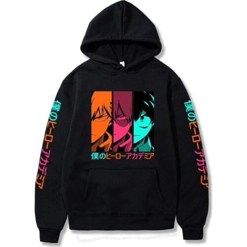 2021 New My Hero Academia Hoodie Anime katsuki bakugo Graphic Sweatshirts Men Loose Hoodies Women Kawaii Clothes Harajuku Tops