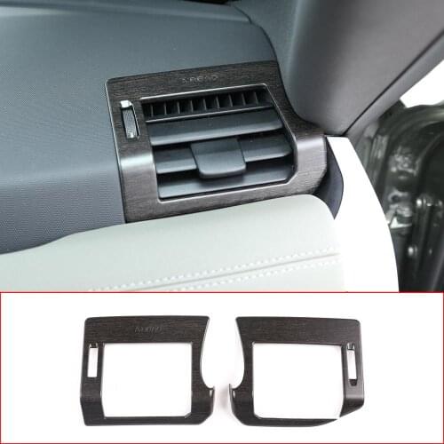 New product! For Land Rover Defender 110 Defender 130 20 Car styling ABS Oak grain Side AC Vent Frame Cover Trim Car Accessories