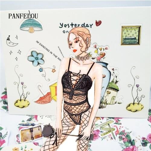 PANFELOU diorama woman Scrapbooking DIY Halloween Embossing mould card paper die stencils punch Metal cuts dies cutting