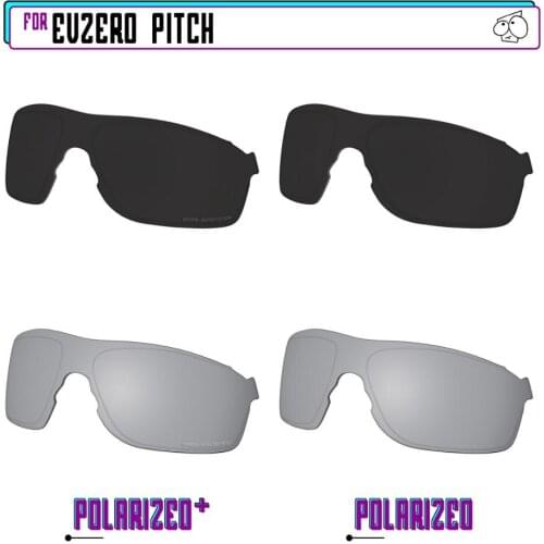 EZReplace Polarized Replacement Lenses for - Oakley EVZero Pitch Sunglasses - BkSrP Plus-BkSrP