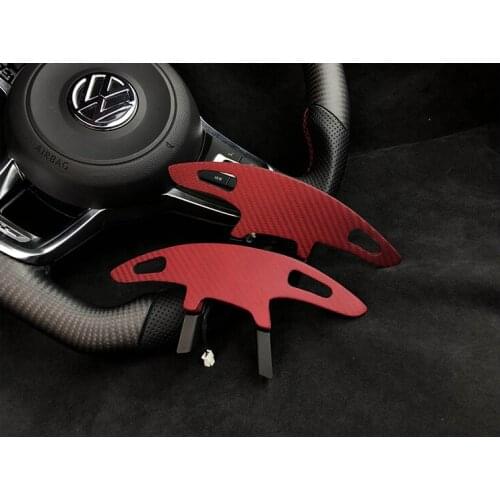 Fit for Volkswagen Golf 7 GT I golf R Lamando GTS SAGITAR carbon fiber shift knob gear shift paddle lever gear head handball