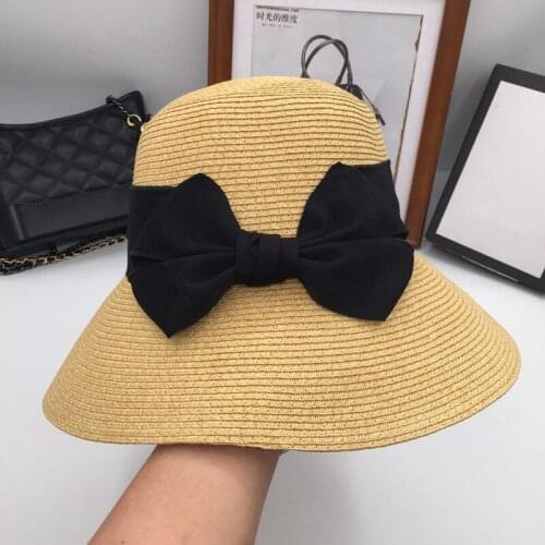 Straw hat hat fashion joker summer outdoor covered face folding female sunshade fisherman hat