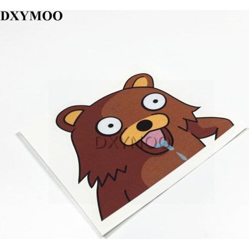 Car Styling JDM Bear Car Sticker for JDM Drooling Pedo DOMO Car Whole Body Motorcycle Helmet Reflective