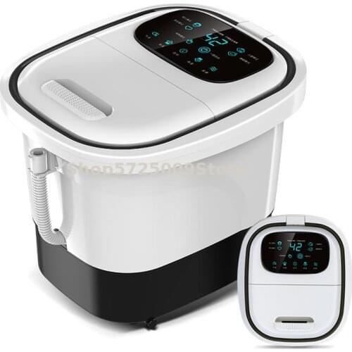 Footbath Fully Automatic Massage Foot Soaking Bucket Electric Heating Footbath for Calf Household Artifact Thermostat