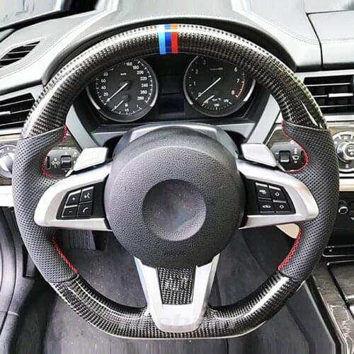 High Quality Customized For BMW E89 Z4 35IS 2009 2010 2011 2012 2013 Flat Bottom Carbon Fiber Steering Wheel As Your Request