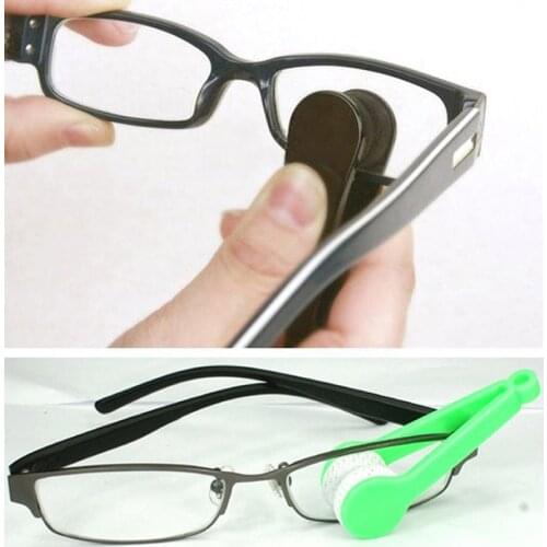 1Pcs Portable Multifunctional Glasses Wipe Mini Glasses Clean Wipe Tools Eyeglass Sunglasses Supplies Clean Tool Brush