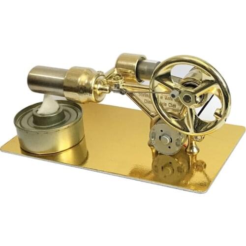 2021 New Hot Air All Metal Stirling Engine Motor Power Generator Air Stirling Engine Electricity Generator