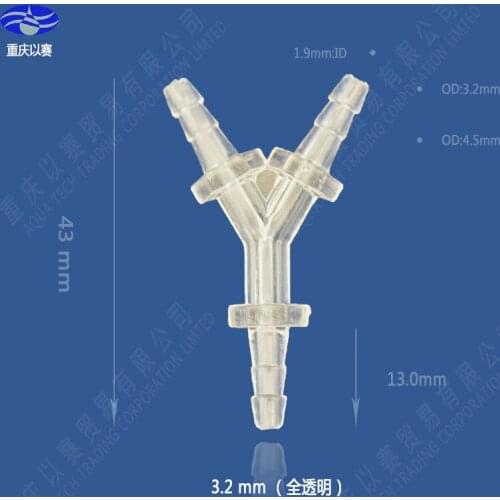3.2mm(1/8") Y plastic pipe connector,hose connector,pipe fittings