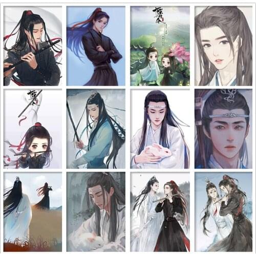 5D DIY Diamond Painting Mo Dao Zu Shi Anime Full Drill Diamond Mosaic Cartoon Wei Wuxian Lan Wangji Cross Stitch Set Home Decor