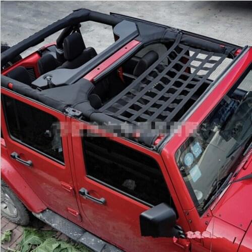 Car Top Roof Protect Multi-function Net Trunk Container Net Fit For Jeep Wrangler JL JK all year