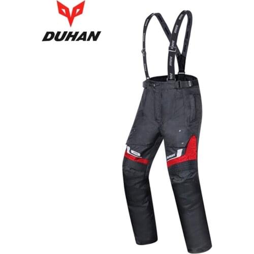 Free shipping 1pcs Moto Waterproof Warm Motorbike Biker Scooter Protective Suspenders Equiped Trouser Motorcycle Pans With pads