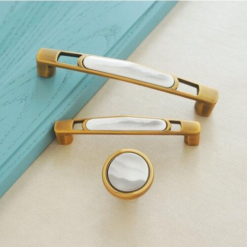 3.78‘’ 5.04‘’ Zinc Alloy Pottery and Porcelain Furniture Fittings Handles and Knob Kitchen Cabinets Drawer Door Handles
