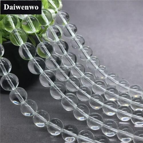 White Quartz Crystal Beads 4-12mm Diy for Handmade Bracelet Jewelry