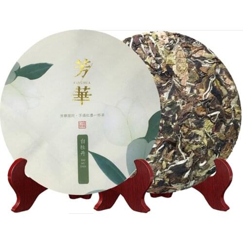 FUDING White Tea Cake White Hair Silver Needle Aged Flower Sweet White Peony Health Care Gift