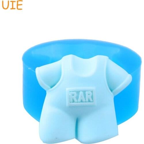 FYL139U Overalls Silicone Push Mold 25mm - Polymer Clay Sugarcraft Cake Decorating Jewelry Mould, Bakery Mould