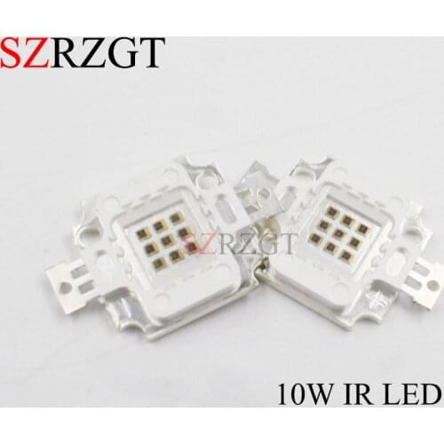 10W LED Chip IR 730Nm 850Nm 940Nm COB Infrared Radiation Bulbs Detect Sensor Laser FlashlightHigh Power