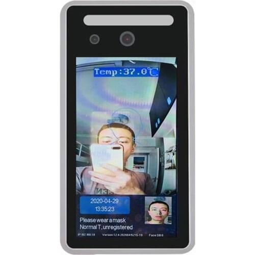 Access Control Camera Face Recognition Face Scanner 1080P 7 Inch LCD Thermal Camera Human Detect Attendance For Entrance Exit