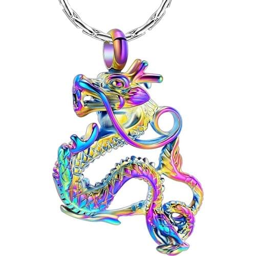 Cremation Jewelry for Ashes Dragon Pendant Urn Necklace for Ashes Jewelry for Women Men