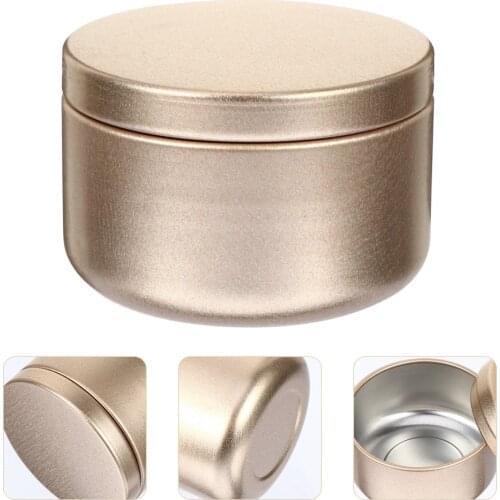12pcs Round Metal Tins Lightweight Storage Jar Candle Container Metal Tins Candle Containers Candle Jars for Candy Candle Making