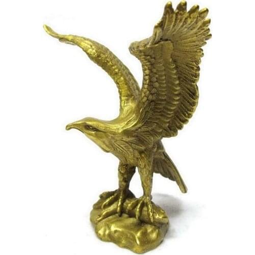 Copper copper ornaments eagle eagle wings urged the prosperity of the cause of the deployment of T1702room Art Statue