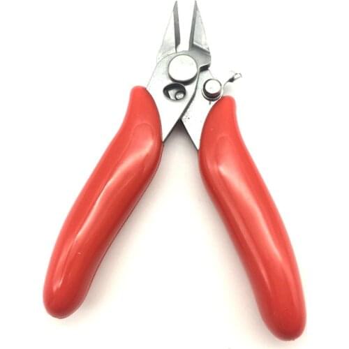 Mini Red Wire Cable Cutters Cutting Side Snips Flush Pliers With Lock Nipper Hand Tools Herramientas