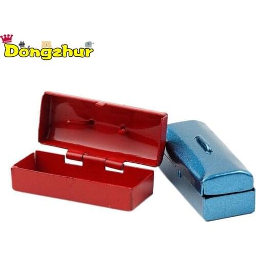 Miniature Furniture 1:12 Dollhouse Accessories Mini Toolbox Decoration Classic Toys for Children Kids Dolls Accessory WWP9871