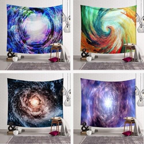 Galaxy Hanging Wall Tapestry Retro Boho Decor Yoga Mat Blanket 150x200cm for Living Room wall art Sleeping pad wall Tapestry