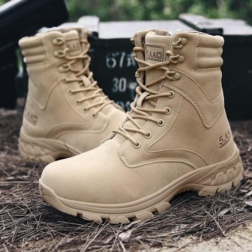 New Autumn Winter Mens Hiking Boots Special Force Desert Tactical Military Boots Outdoor Waterproof Sport Shoes Male Ankle Boot