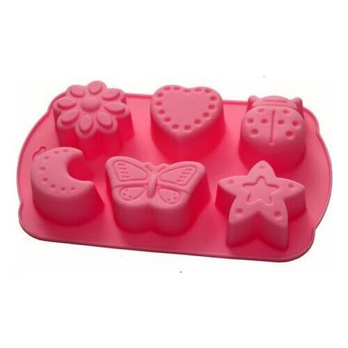 Pasta Maker Soap DIY Mould Star Butterfly Moon Beetle Heart Flower Silicone Mold