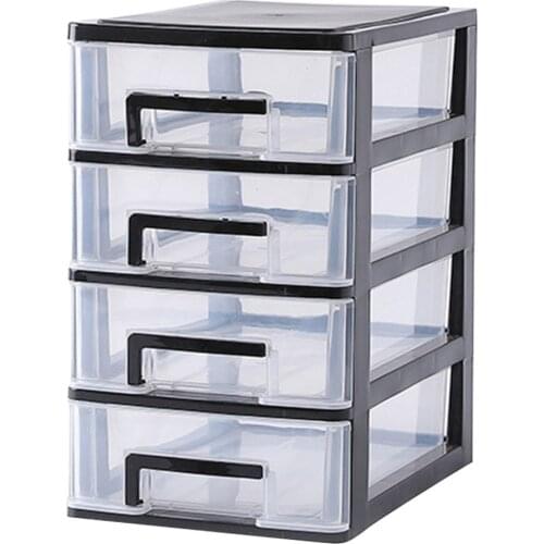 Plastic Desktop Drawer Transparent Sundries Small Objects Storage Case Organizer LBShipping
