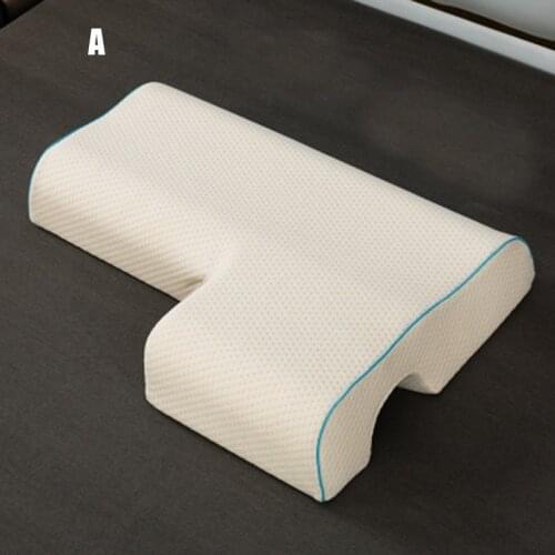 Couples Pillow Arched Cuddle Pillow with Slow Rebound Memory Foam for Arm Rest Hand Pillow ALI88