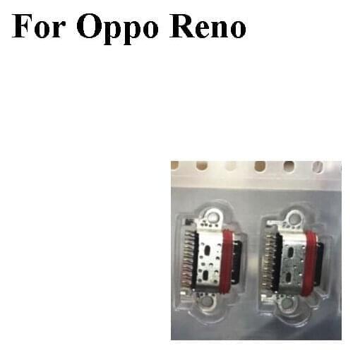 2PCS New For OPPO Reno Charger Connector Parts Replacement Repair Spare Parts USB Dock Charging Port For OPPO Reno CPH1921