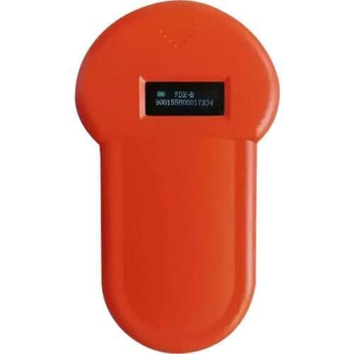 ISO FDX-B Pet RFID Chip Reader OLED Display Portable Animal Microchip Scanner for Dog Cat Horse Cow Pig