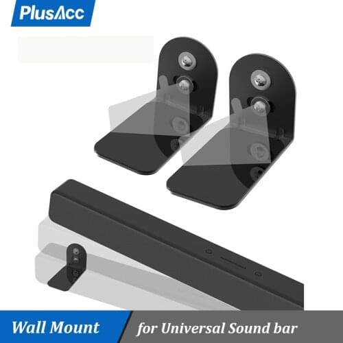 Universal Sound Bar Speaker Wall Mount Bracket Holder Stands for Bose Solo 5/JBL//Polk Audio/TaoTronics Most of TV Sound Bar