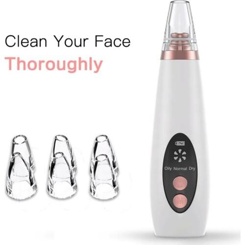 Face Acne Black Dot Pimple Blackhead Remover Pore Cleaner Vacuum Face Skin Care Suction headBlack Removal Deep Cleaning Tool