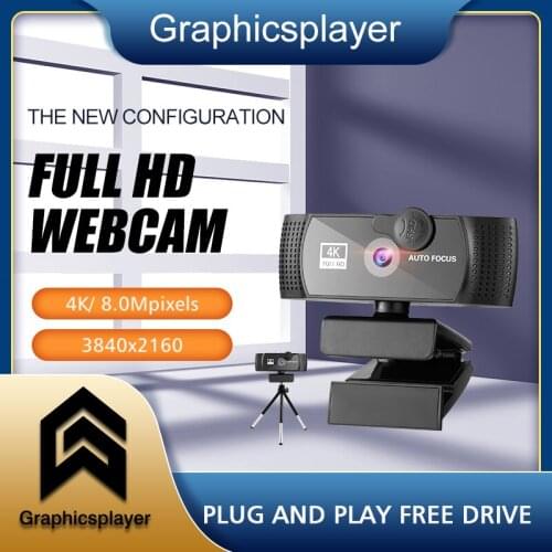 4K HDWebcam autofocus 30FPS camara1080P web webcam 2K 800Mega 3840x2160 With Microphone USB computer PC laptops