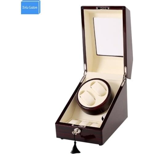 Wood leather atch winders for automatic watches winder box lock rotator 2+3 grids motor storage boxes winder uhrenbeweger caja