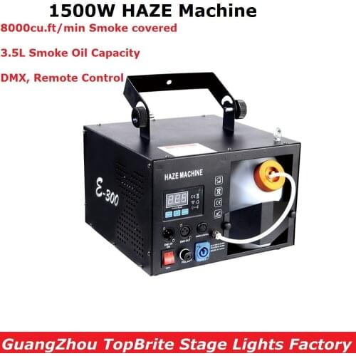 1500W Mist Haze Machine DMX/Remote Control Fog Machine Pump Dj Disco Smoke Machine 110-240V Professional Lighting Show Equipment