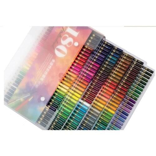 180 water color pencil art drawing pencil lapis de cor multicolor painting supplies Plomo de arco iris Cor do arco-íris