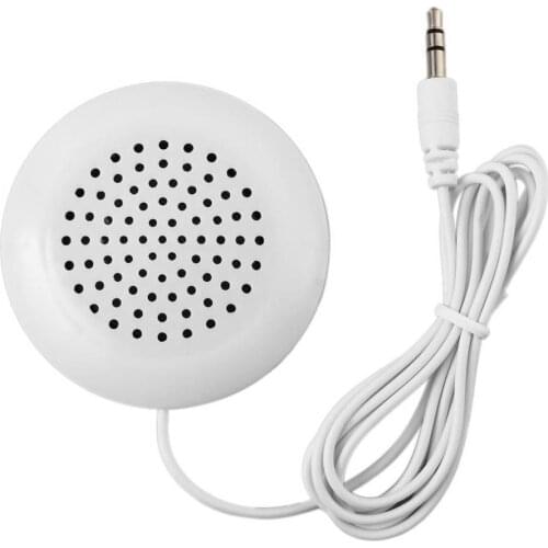 3.5mm Plug Mini Portable Stereo Pillow Speaker for MP3 MP4 Player iPod iPhone