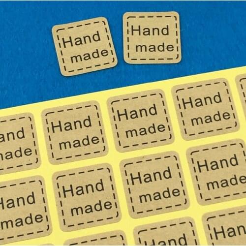 5000PCS/Lot Kraft Handmade Label Stickers Paper Packaging Sticker Labels Self-adhesive Scrapbook Sealing Favors for Gift/Jewelry