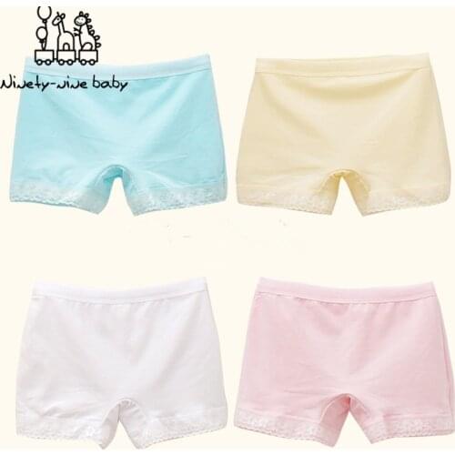 6Pcs/Lot Baby Girls Cotton Lace Underwears Children Breathable Boxer Underpants Kids Cute Panties for Girls Kids Clothes