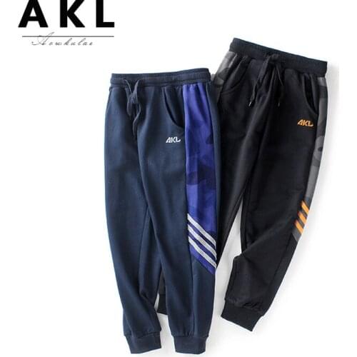 Boys Spring Autumn Pants Children Cotton Fashion Camouflage Patchwork Knit Casual Trousers Kids Clothing Child Clothes For Boy